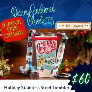 Disneyland Exclusive Holiday 2025 Stainless Tumbler